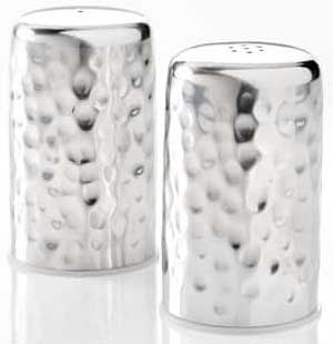 American Metalcraft Stainless Steel Hammered Finish Salt and Pepper Shaker Set, 2 Ounce -- 1 set