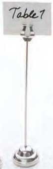 American Metalcrafts Chrome Base Musical Number Stand, 12 inch -- 12 per case