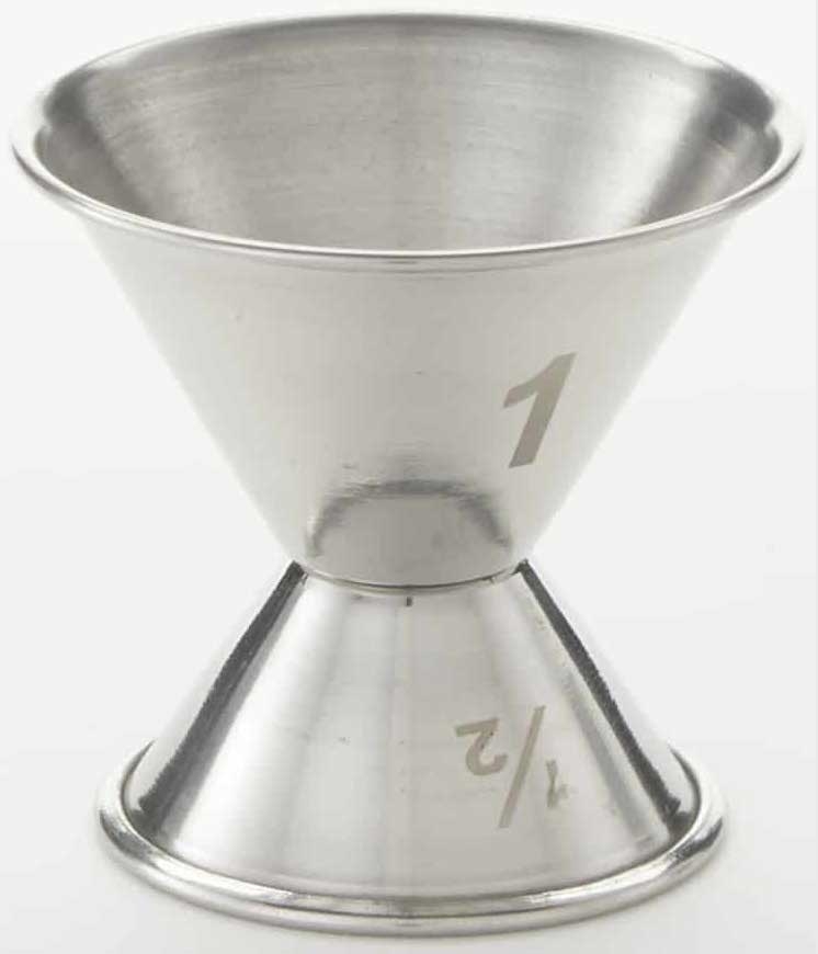 American Metalcraft Bar Jiggers, 1 and 0.5 Ounce