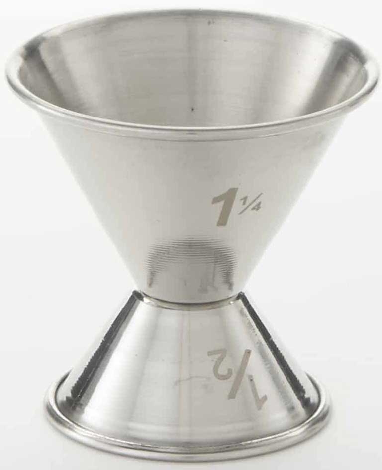 American Metalcraft Stainless Steel Bar Jigger, 1/2 Ounce and 1 1/4 Ounce