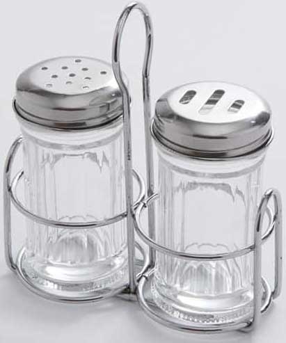 American Metalcraft Mini Glass Shakers and Caddy Set