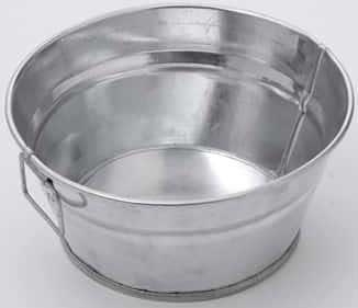 American Metalcrafts Natural Galvanized Tub, 27 Ounce