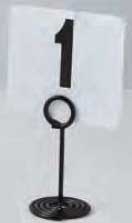 American Metalcraft Black Swirl Base Number Stand, 4 inch