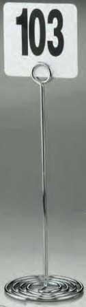 American Metalcraft Chrome Swirl Base Number Stand, 12 inch