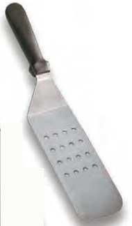 American Metalcraft Stainless Steel Round Perforated Blade Turner, 3 x 8 inch