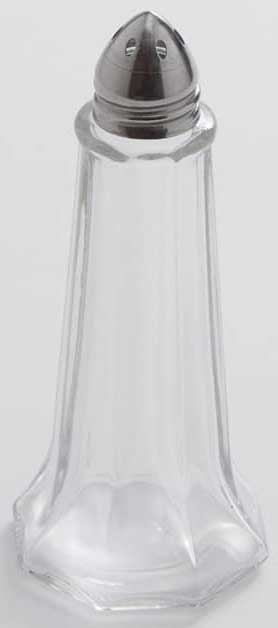 American Metalcraft Glass Salt and Pepper Shaker, 1 Ounce