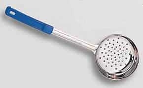 American Metalcraft Blue Perforated Bowl Spooner, 8 Ounce