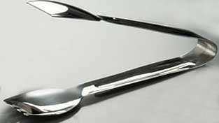 American Metalcraft Stainless Steel Mirage Serving Tong, 6 inch Length