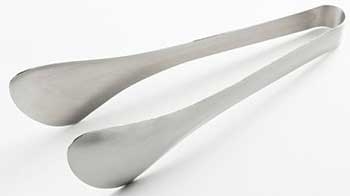 American Metalcraft Stainless Steel Satin Serving Tong, 8 1/2 inch Length