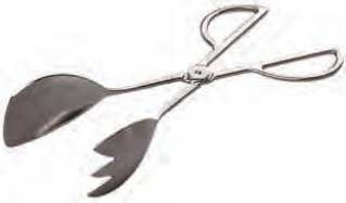 American Metalcraft Stainless Steel 3 Tine Salad Tong