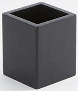 American Metalcraft Black Wood Caddy, 4 inch Square
