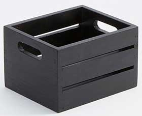 American Metalcraft Black Wood Caddy, 7 1/2 inch Length