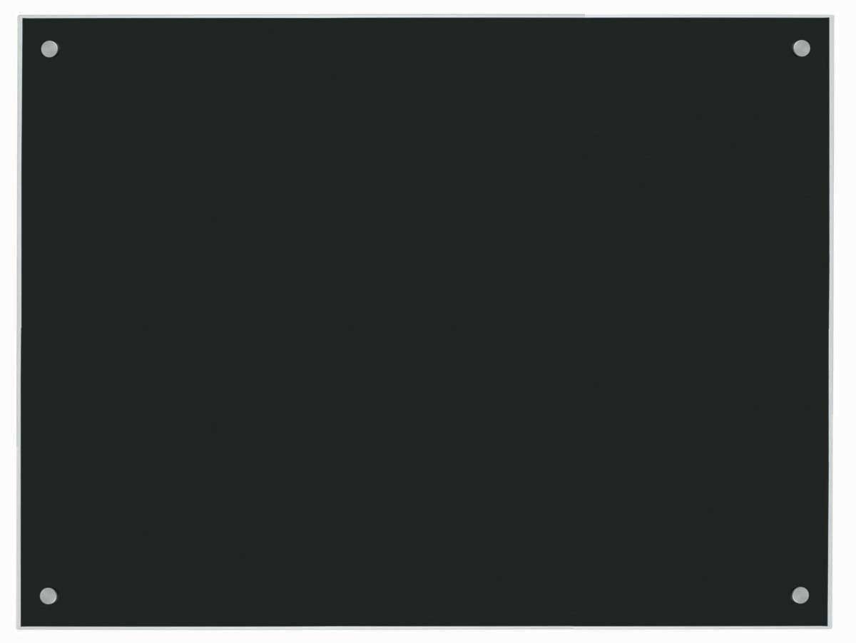 Aarco Pure Black Glass Markerboard, 36 x 48 inch