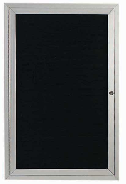 Aarco Indoor Enclosed Aluminum Framed Changeable Letter Board Directory Cabinet, 24 x 18 inch