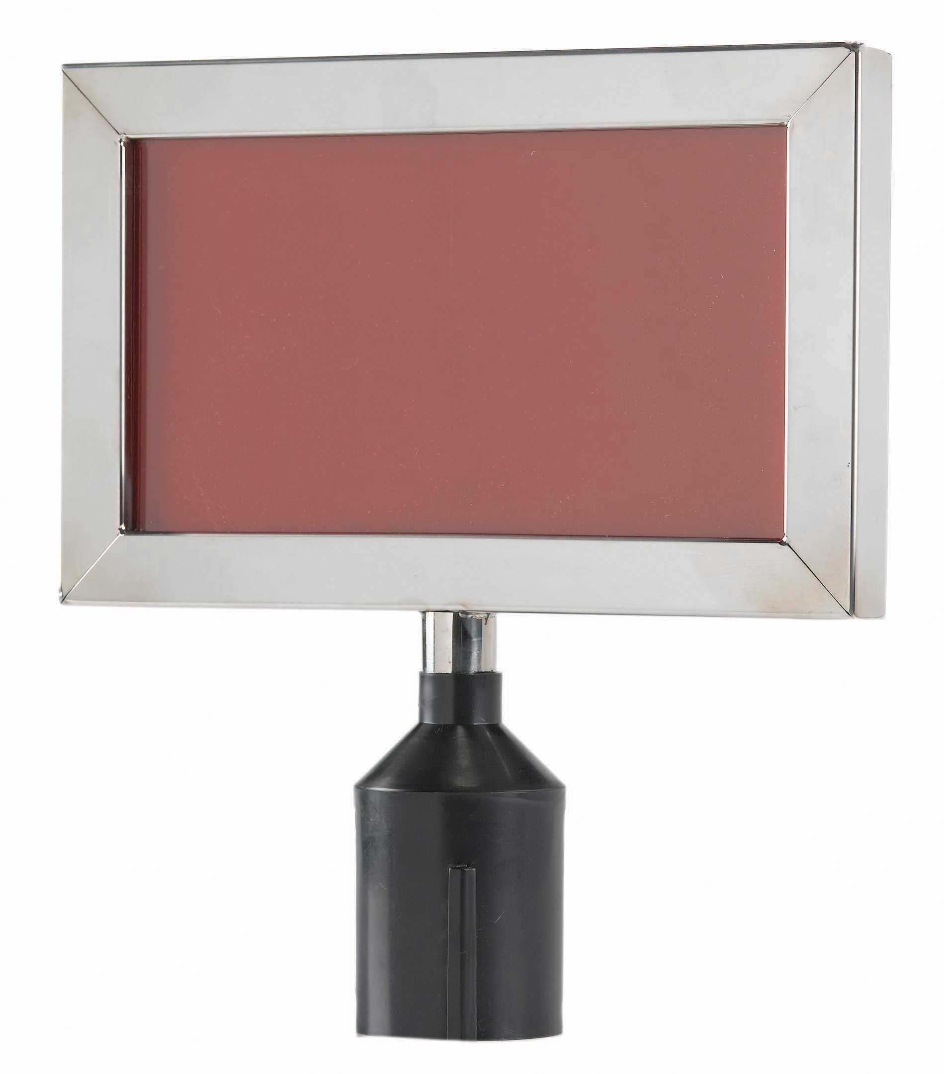 Aarco Form-A-Line (TM) Chrome Style Small Horizontal Sign Frame, 8 5/8 x 11 1/8 inch