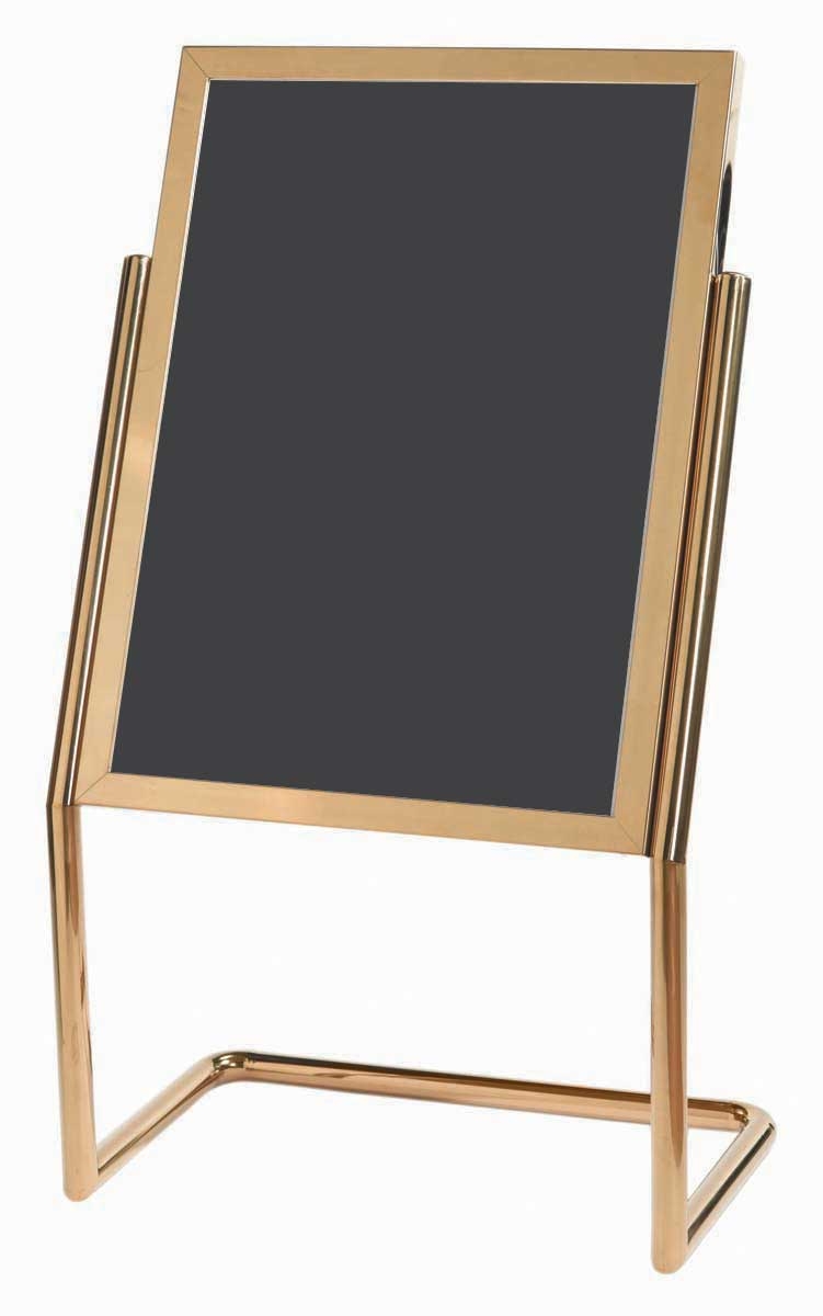 Aarco Large Brass Finish Menu and Poster Holder, 48 x 25 inch