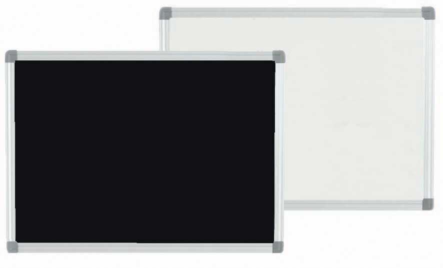 Aarco Black Two Sided Write On Markerboard, 36 x 48 inch