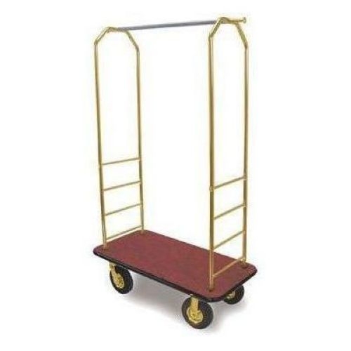 Carpet Color : Gray Gaychrome Economy Bellmans Cart, 72.5 inch Height.