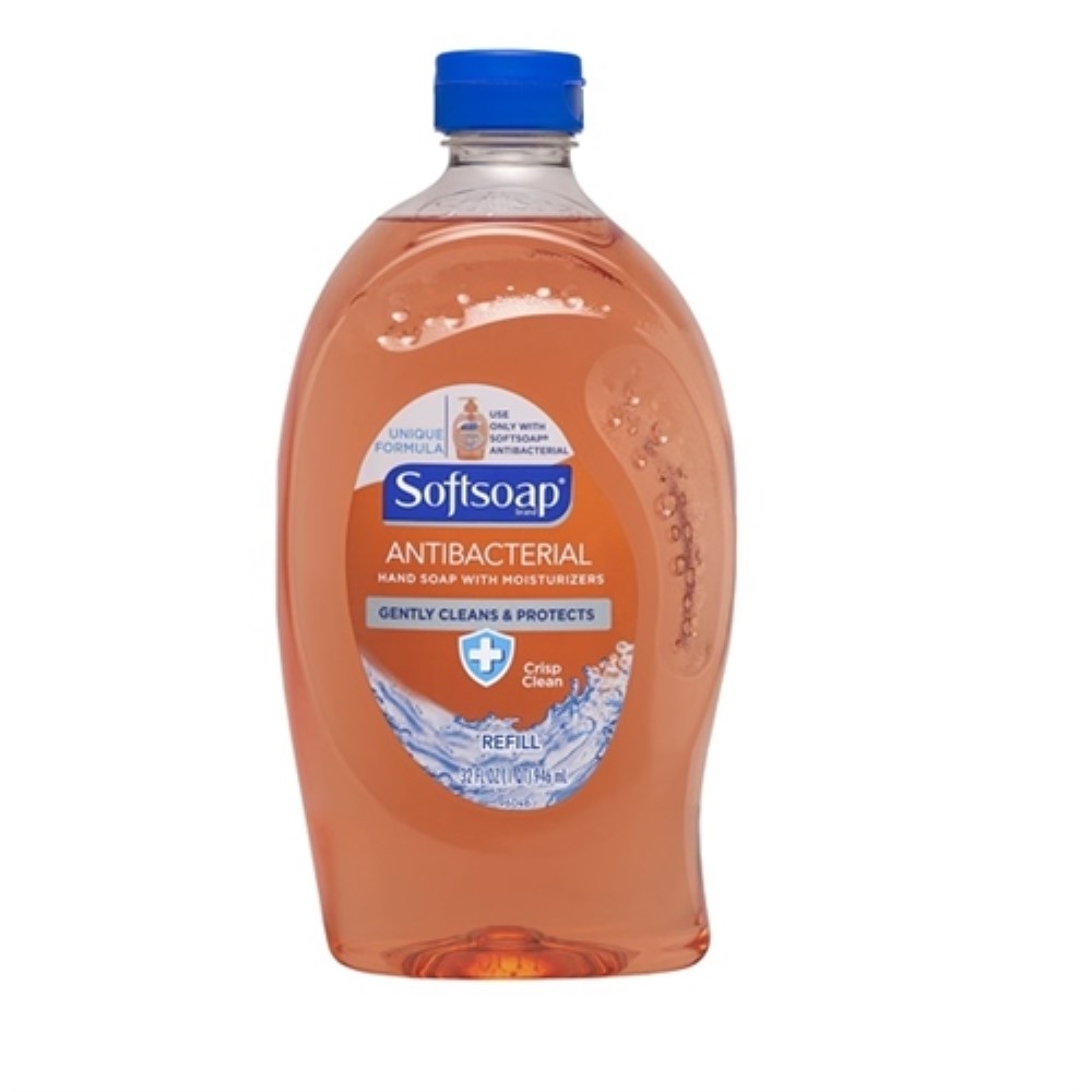 Softsoap Crisp Clean Antibacterial Hand Soap Refill, 32 Ounce -- 6 per case