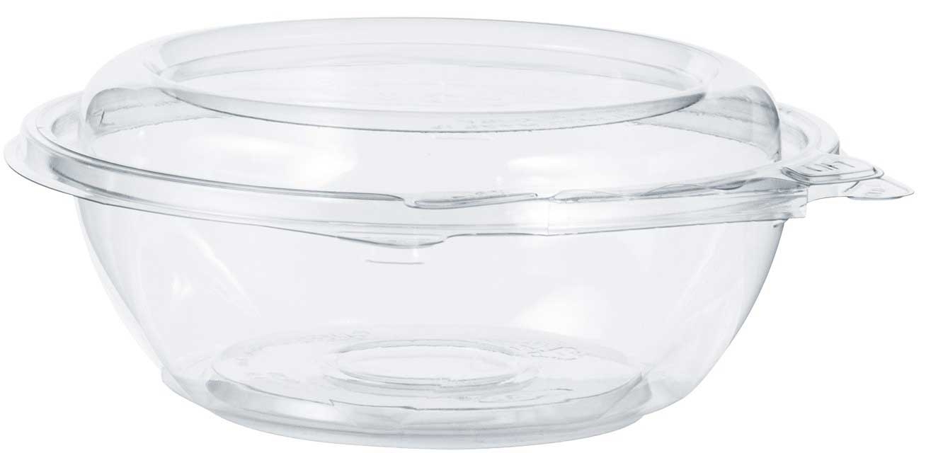 Dart Container SafeSeal Polyethylene Tamper Resistant Clear Bowl, 8 Ounce -- 240 per case