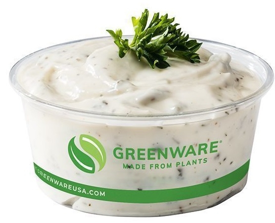 Fabri-Kal Greenware PLA Compostable Portion Cup, 3.25 Ounce Capacity -- 2000 per case.