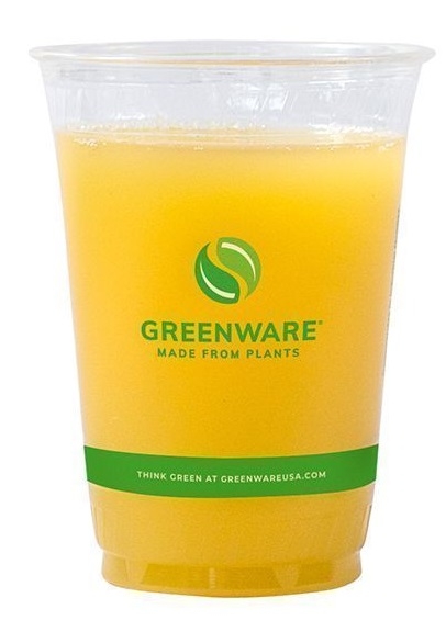 Fabri-Kal Greenware PLA Clear Stock Print Cup, 20 Ounce Capacity -- 1000 per case.
