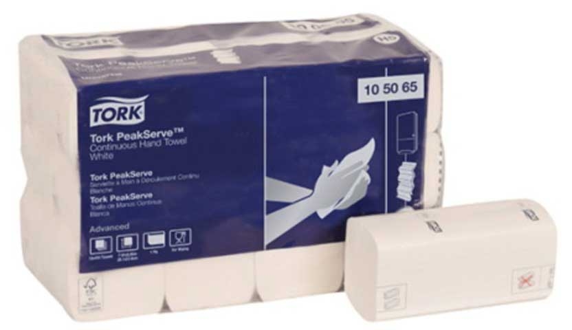 Essity Tork Advanced PeakServe White Continuous Hand Towel, 7.91 x 8.85 -- 4920 per case