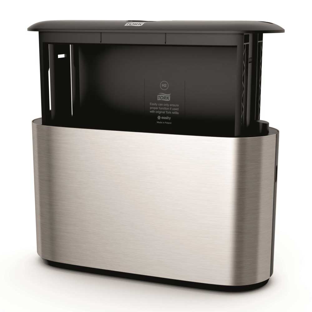 Tork Xpress Elevation Stainless Nonp Countertop Multifold Hand Towel Dispenser, 7.9 X 12.7 X 4.6 Inch
