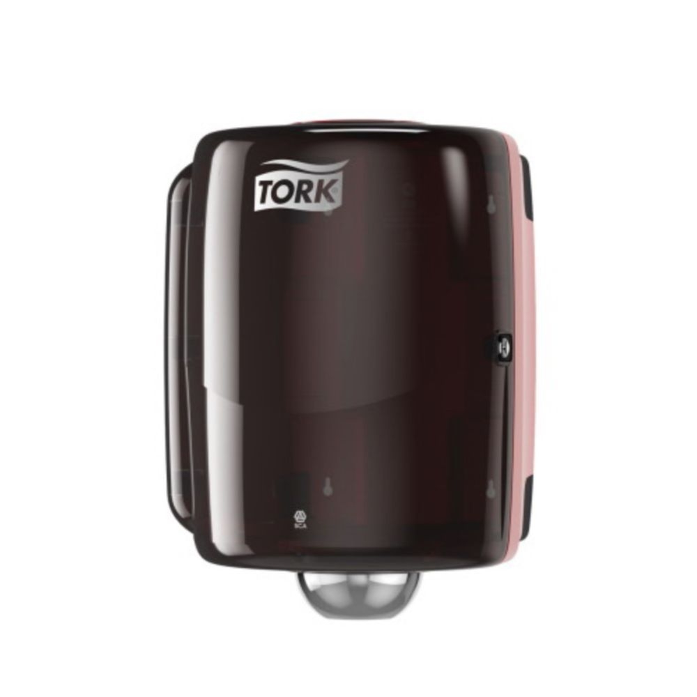 Tork Red and Smoke Plastic Centerfeed Roll Dispenser, 11.9 x 12.9 x 17.6 inch