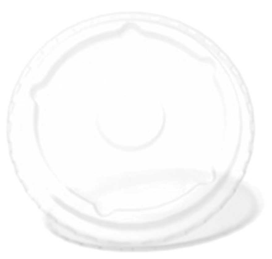 Graphic Packaging International Polystyrene Translucent Clear Flat Lid for 32 Ounce Beverage Cup -- 1000 per case