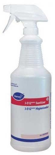 Diversey Clear Plastic Empty Spray Gun Bottle, 32 Ounce -- 12 per case