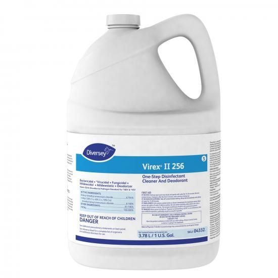 Diversey Virex II 256 One Step Disinfectant Cleaner and Deodorant, 1 Gallon -- 4 per case.