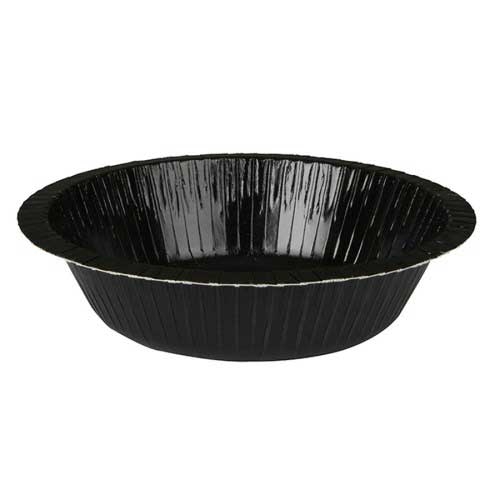 Pactiv Pressware Black Round Paper Bowl -- 500 per case