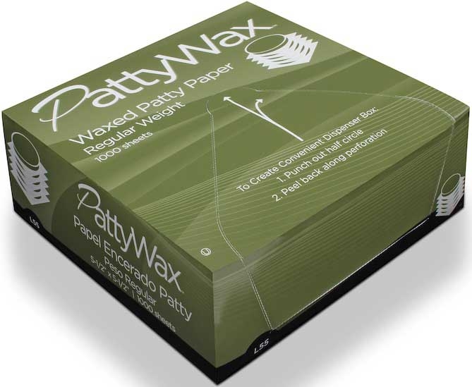 Bagcraft PattyWax L55 White Regular Sheet, 5 1/2 x 5 1/2 inch -- 24000 per case
