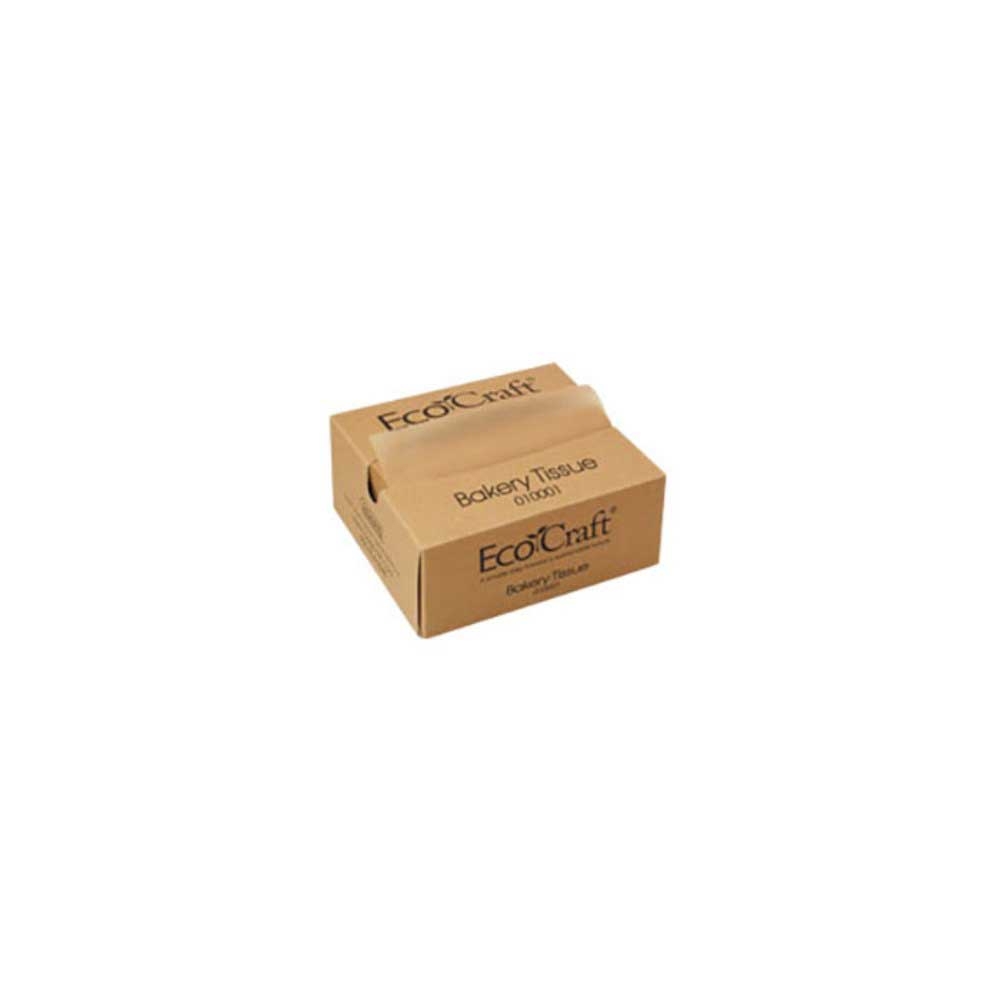 Ecocraft Natural Wax Coated Paper Bakery Interfold Tissue, 6 x 10.75 inch -- 10000 per case