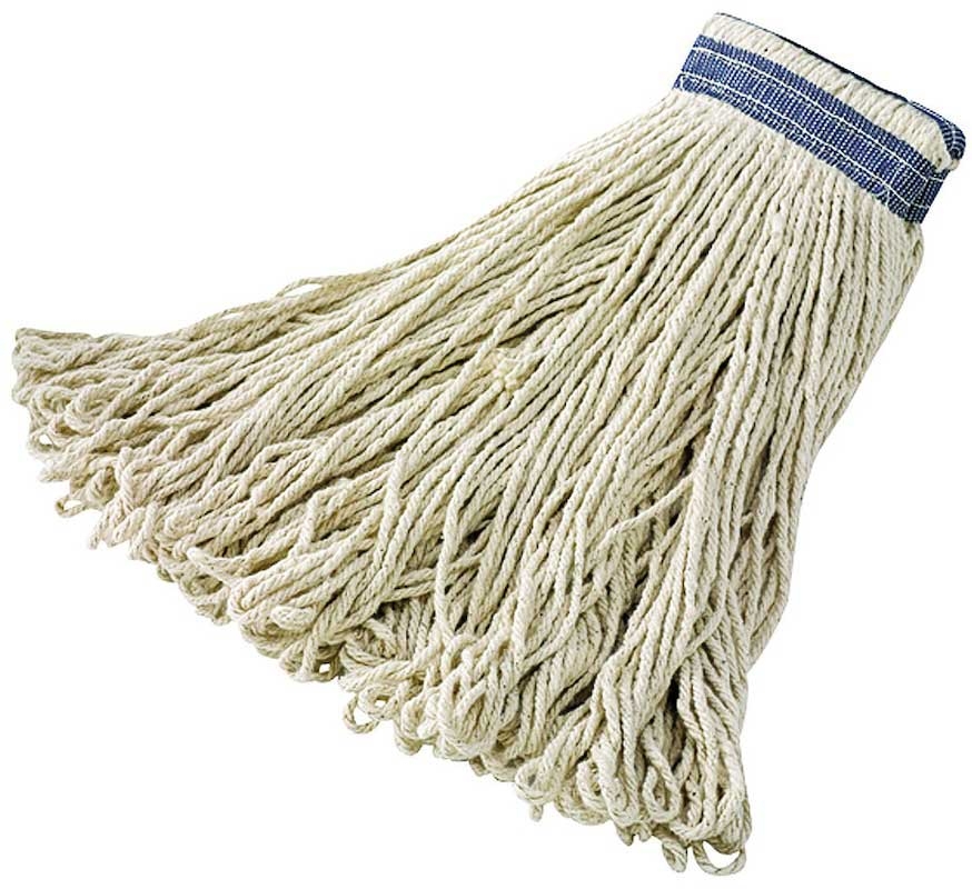 Rubbermaid White Large All Pro Cotton Loop End Wet Mop, 24 Ounce