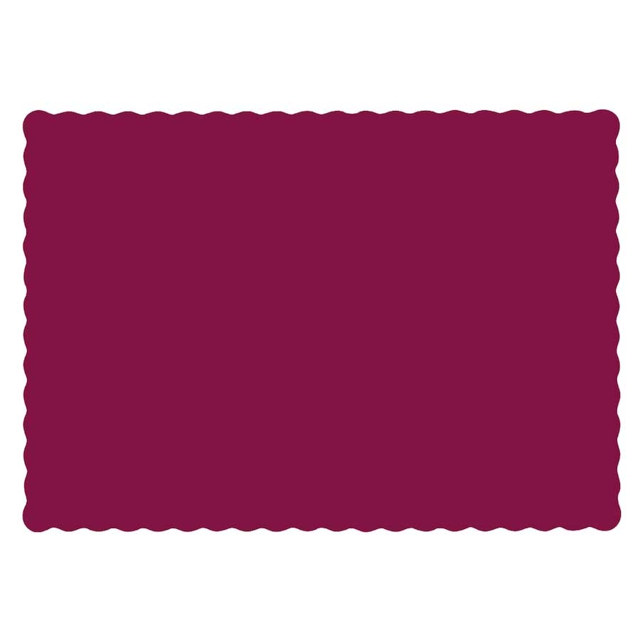 Hoffmaster Burgundy Paper Placemat -- 1000 per case