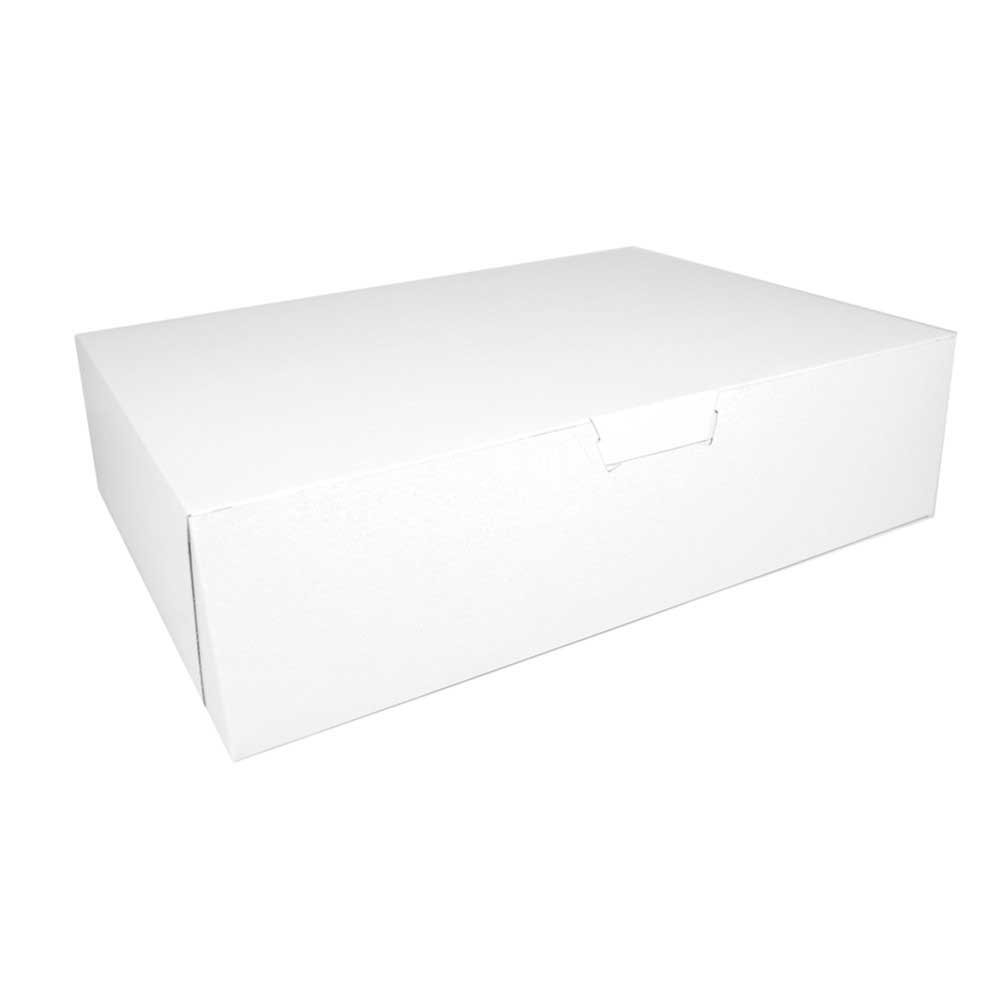 Southern Champion Tray White Kraft Paper Half Sheet Cake Box, 19 x 14 x 5 inch -- 50 per case