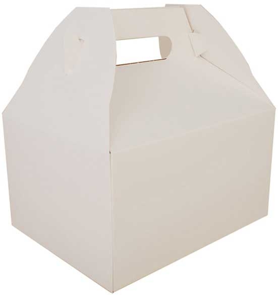 SCT White Carry Out Barn Box, 9 1/16 x 7 1/16 x 5.00 inch -- 125 per case