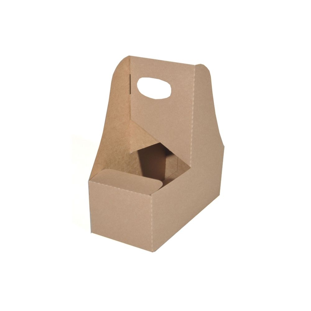 Southern Champion Tray On The Go 2 Cup Drink Carrier with Handle, 7.625 x 3.75 x 8 inch -- 250 per case