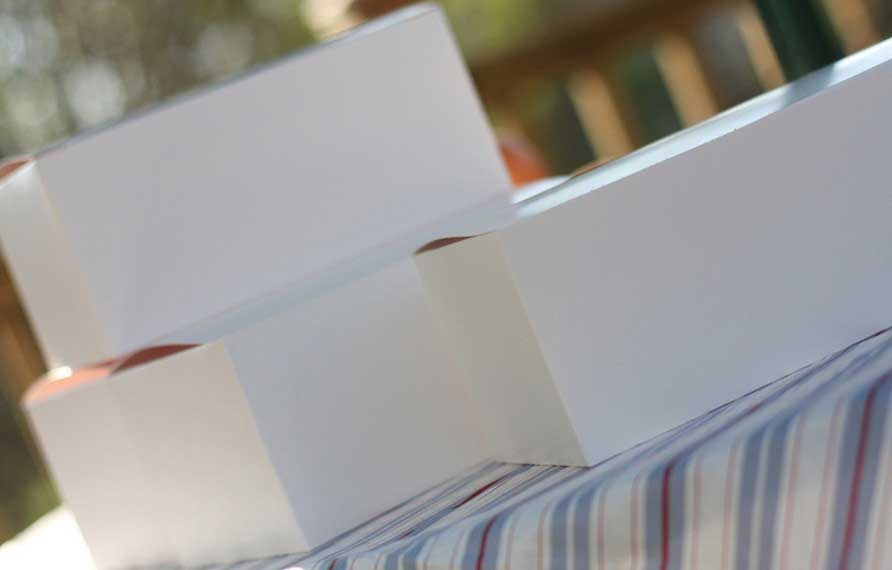 Southern Champion Tray White Paperboard Solid Bleached Sulfate Tuck Top Carry Out Box, 8.78 x 4.78 x 3.06 inch -- 250 per case