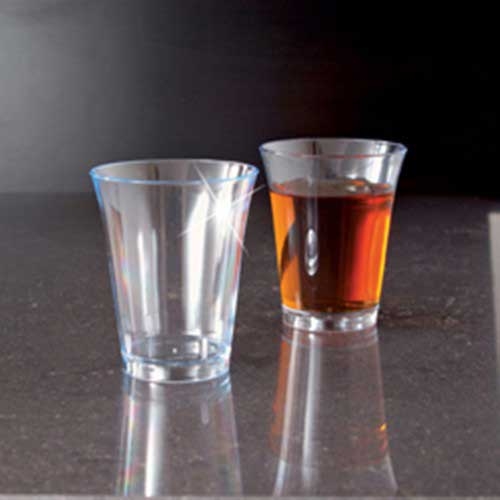 Emi Yoshi Ware Clear Polypropylene Round Shot Glass -- 200 per case