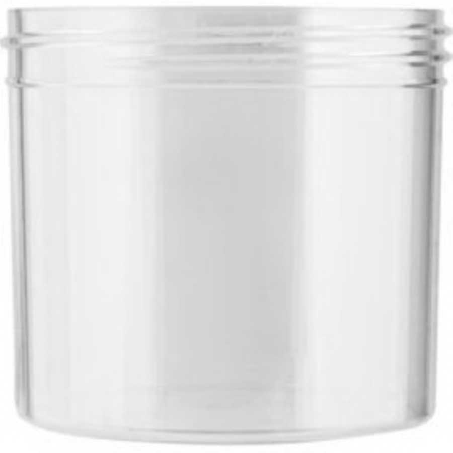 Tim Plastics White HDPE Straight Sided Jar, 16 Ounce Capacity - 185 per pallet