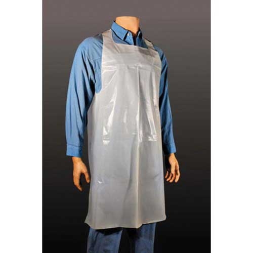 Disco White Polyethylene Heavy Duty Apron, 28 X 46 Inch -- 100 Per Case