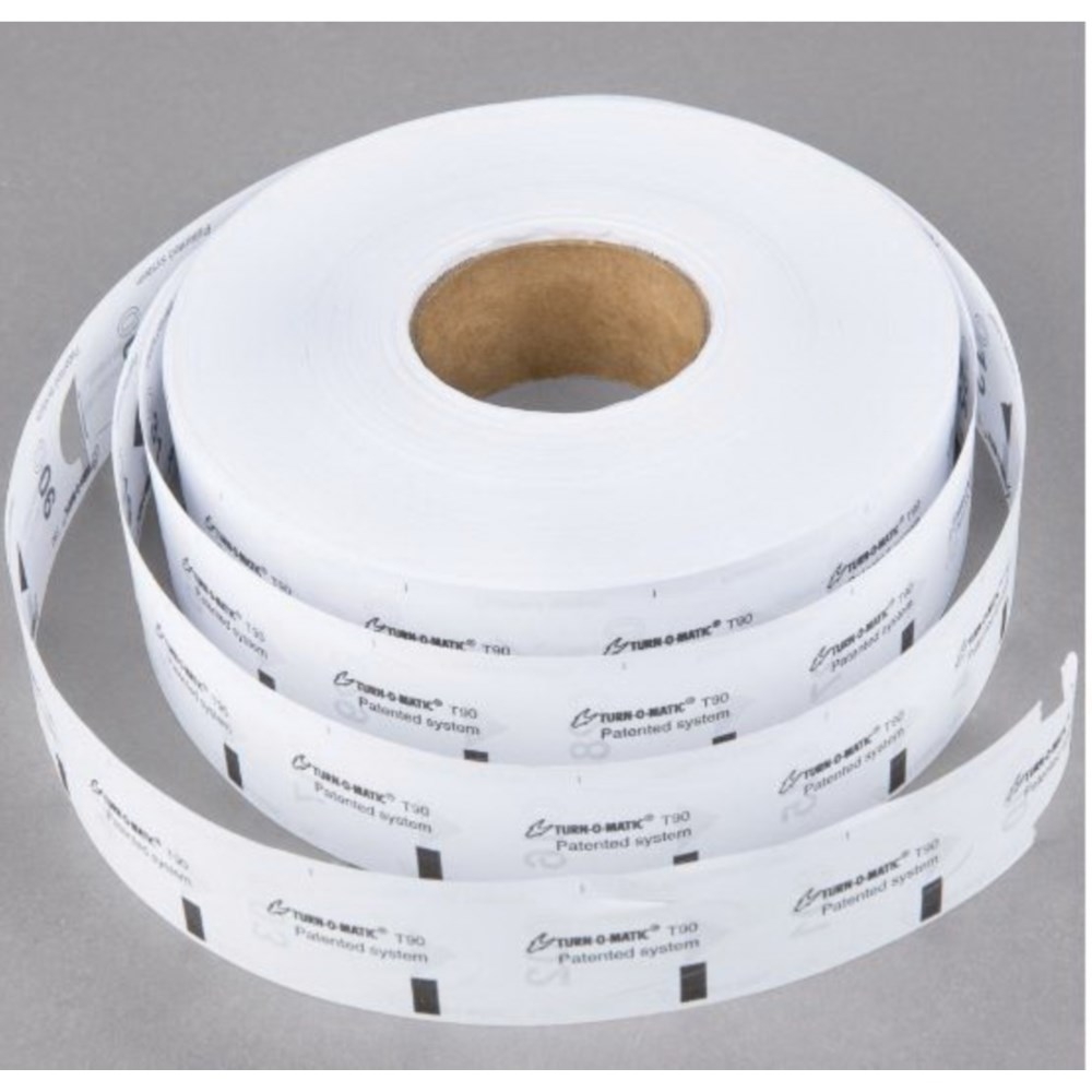 Turn O Matic White Paper Take A Number Ticket Roll For D900 Turn O Matic Ticket Dispenser -- 4000 per roll