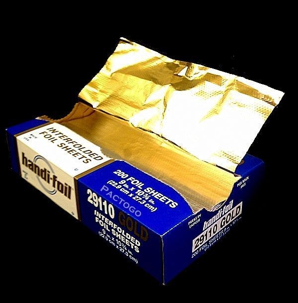 Handi-Foil Gold Foil Pop-Up Sheets, 9 x 10.75 inch -- 2400 per case.