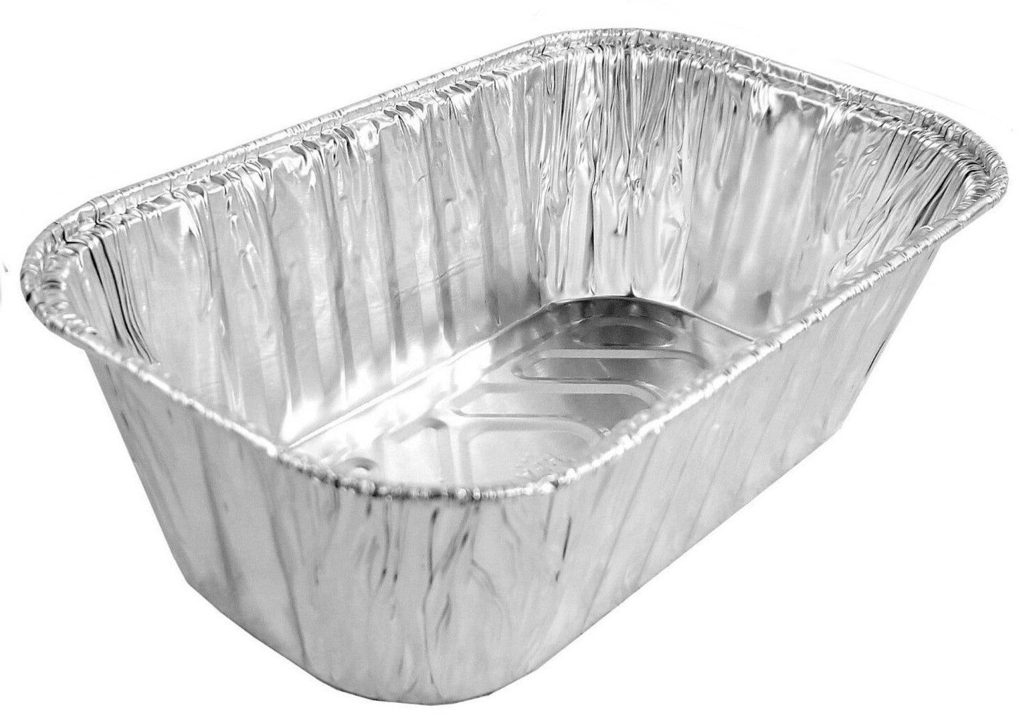 Handi-Foil 1 Pound Aluminum Foil Mini-Loaf Pan, 6 1/8 x 3 3/4 inch -- 200 per case.
