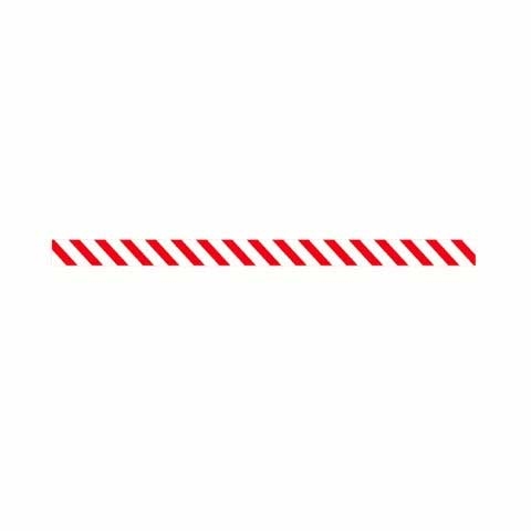 T and T Industries Red/Wht Twistem Paper, 3/16 x 3.5 inch - 2000 per box