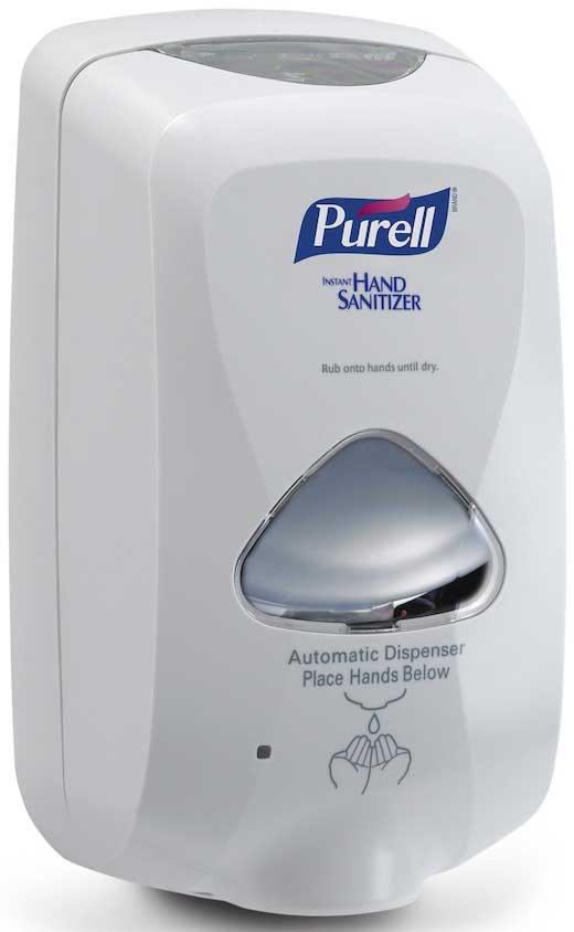 Purell TFX Dove Gray Touchless Dispenser for Hand Sanitizer, 1200 Milliliter