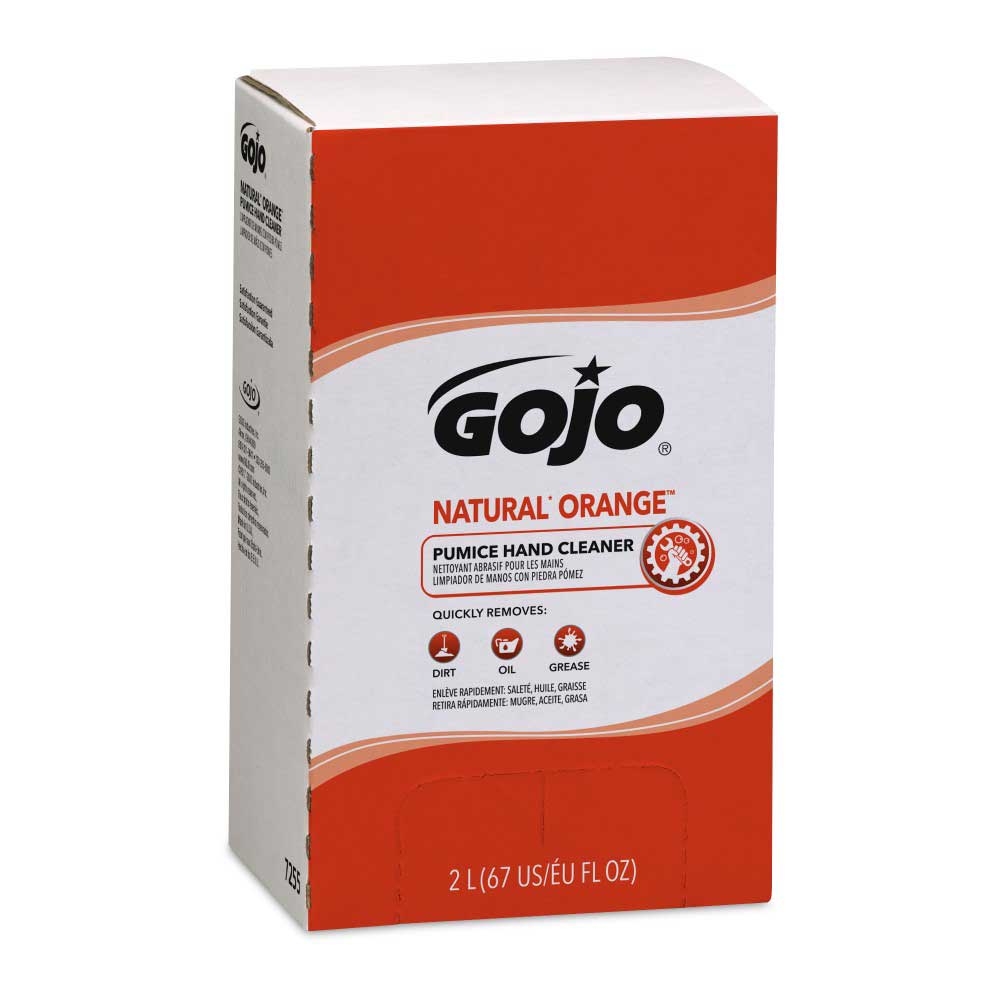 Gojo Natural Orange Pumice Lotion Hand Cleaner, 2000 Milliliter -- 4 per case
